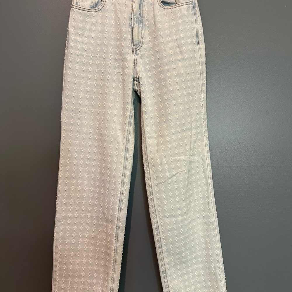 PacSun Light Blue Textured Jeans - Size 25